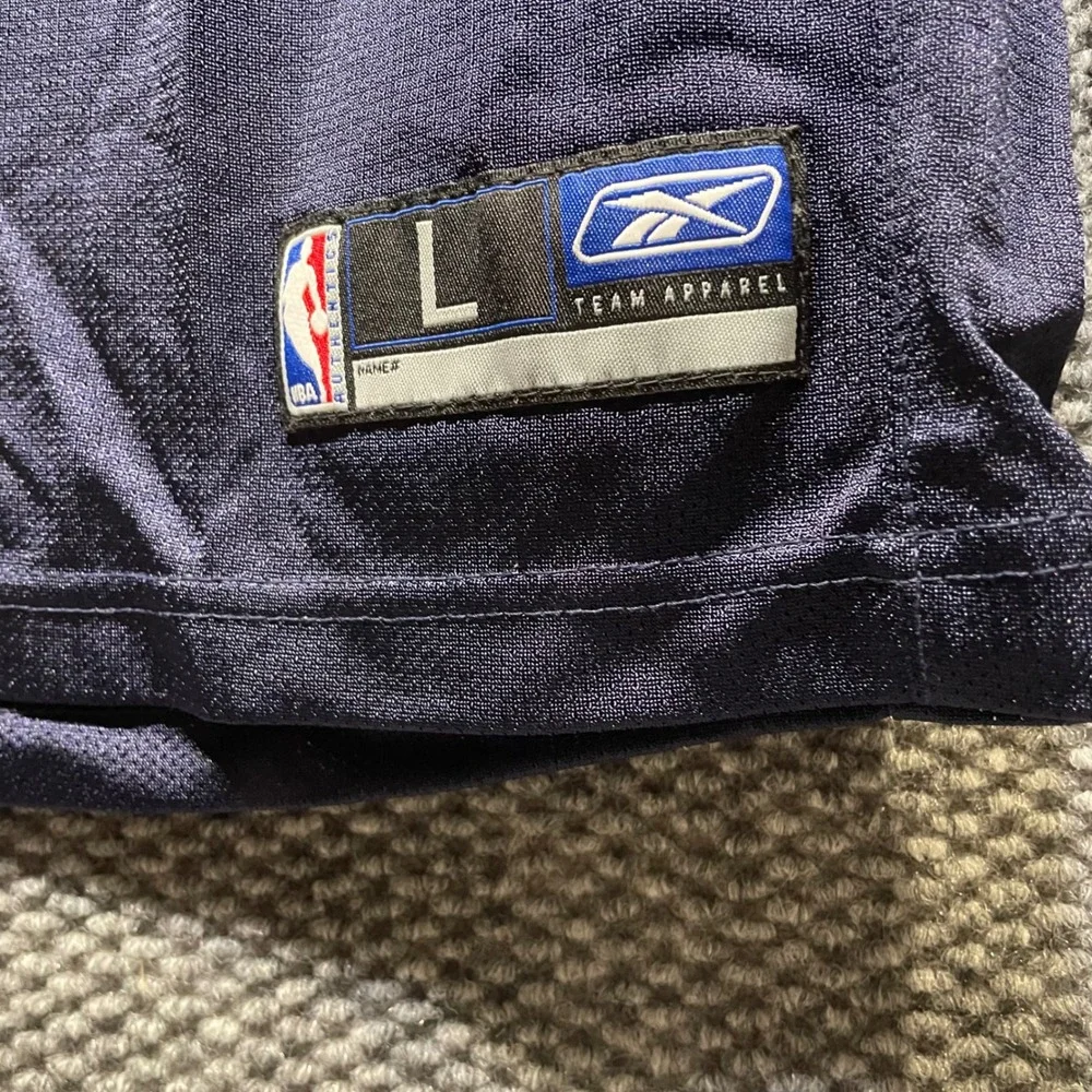 Reebok‎ Dallas Mavericks NBA Jersey Boys Youth Large 14-16 Wassef 15 Navy Blue